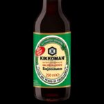 bottiglia con salsa di soia kikkoman da 250 ml con poco sale.