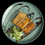Filetto di salmone griglia teppanyaki