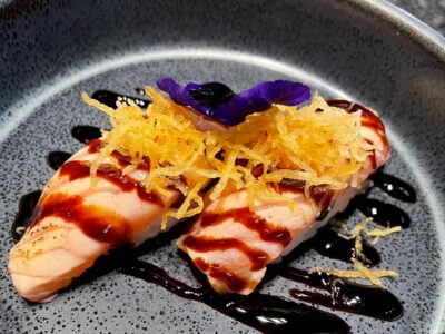 Nigiri salmone teriyaki