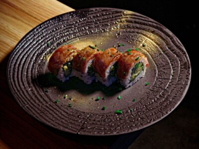 Roll con asparagi al vapore