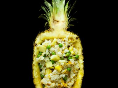 Riso all’ananas con pinoli