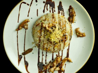 Riso con pollo in salsa Teriyaki