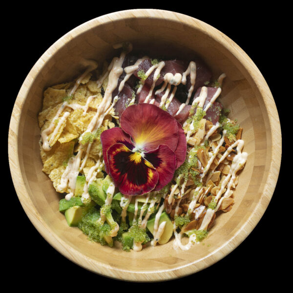 bowl piccante con riso venere