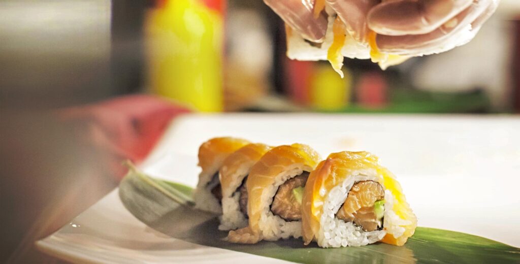 rolls di sushi