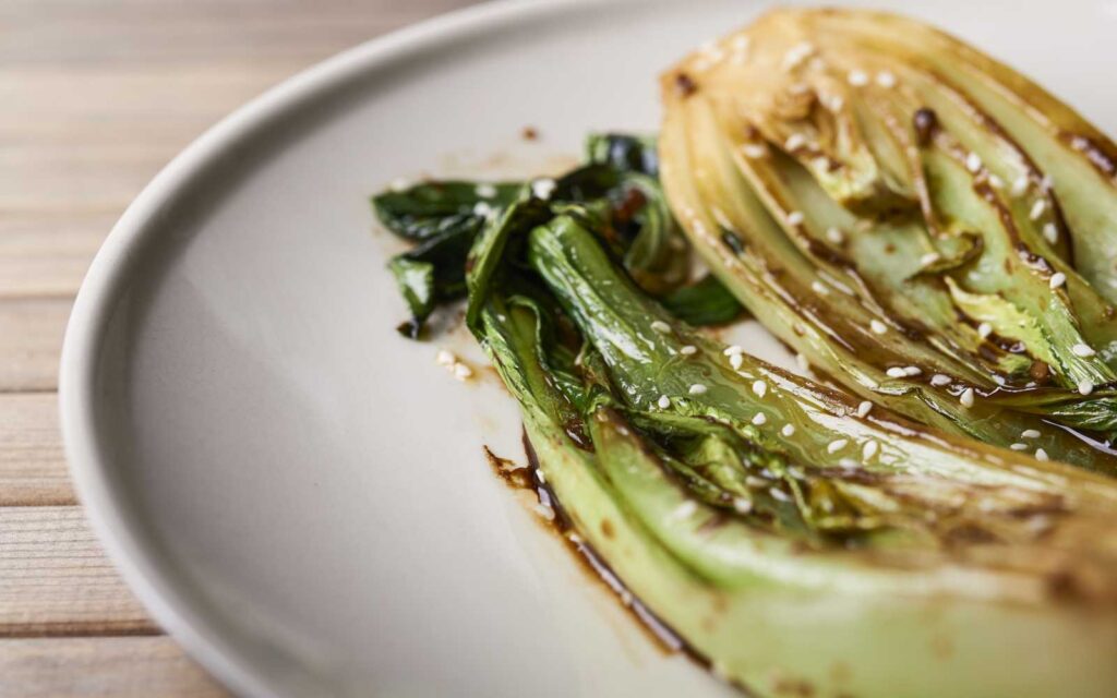 piatto con pak choi