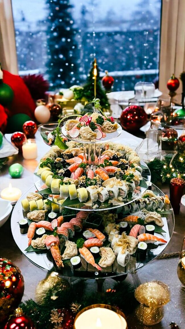 Il piacere del Sushi a Natale con il Catering di Sushi e Noodles